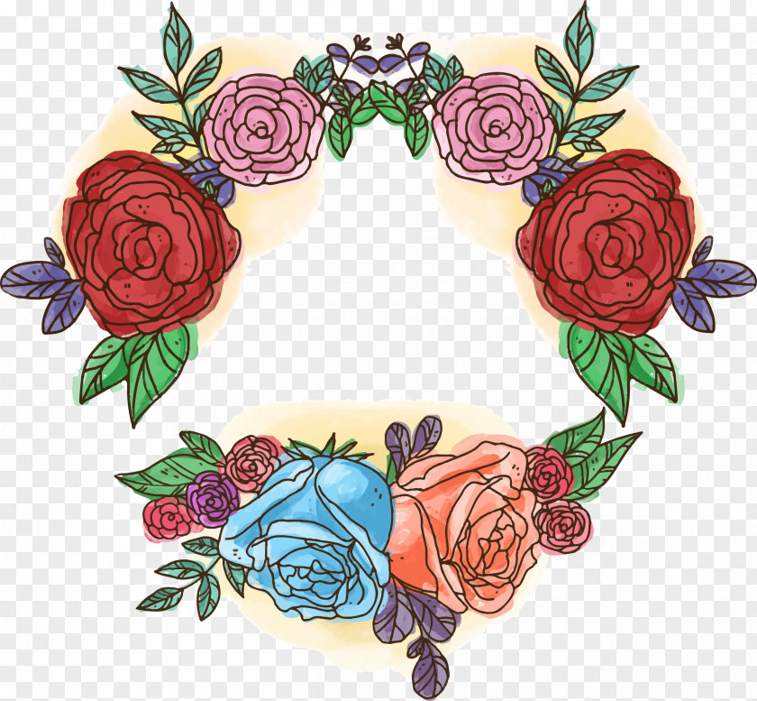 Hand Painted Red Rose Flower Logo Rosa Multiflora Wedding Invitation Beach PNG