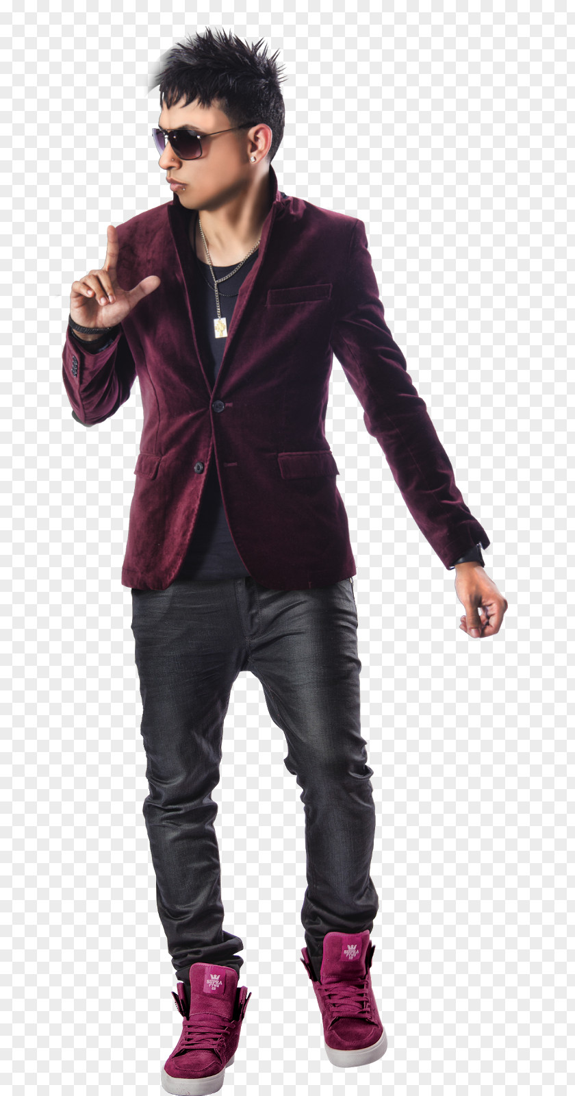 Jeans Blazer Leather Jacket Maroon PNG