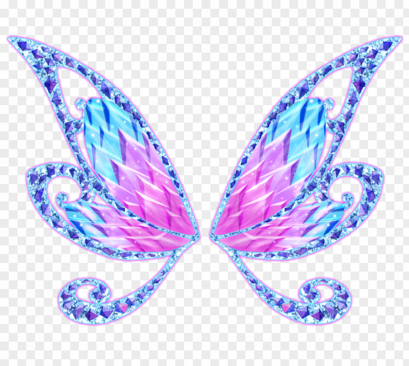 Purple Butterfly Fairy Musa Flora Roxy Bloom Aisha PNG