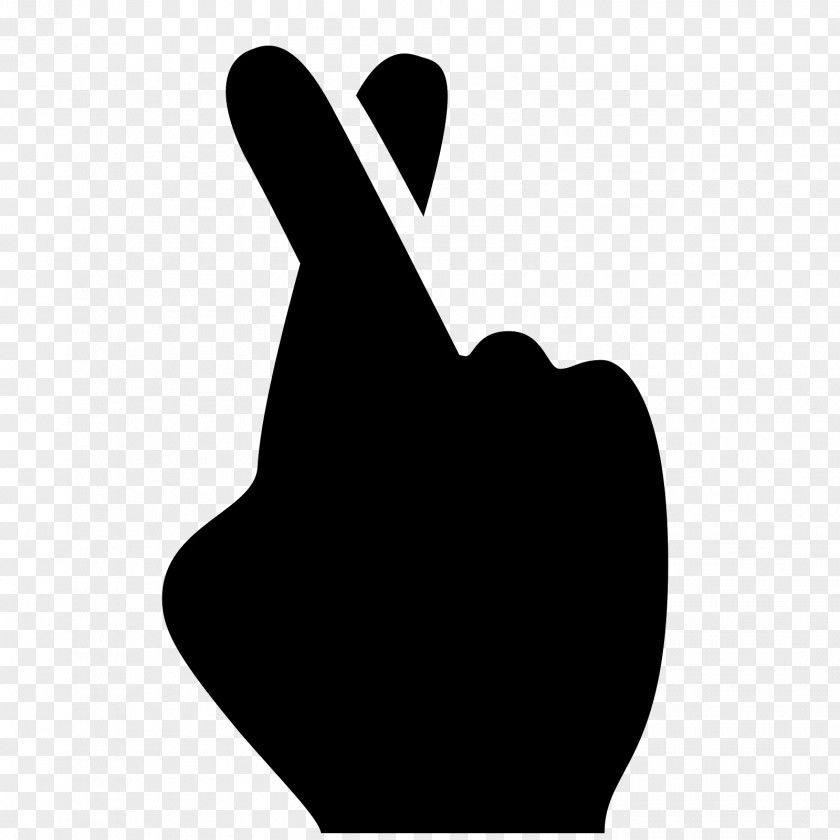 RIGHT Crossed Fingers Font PNG
