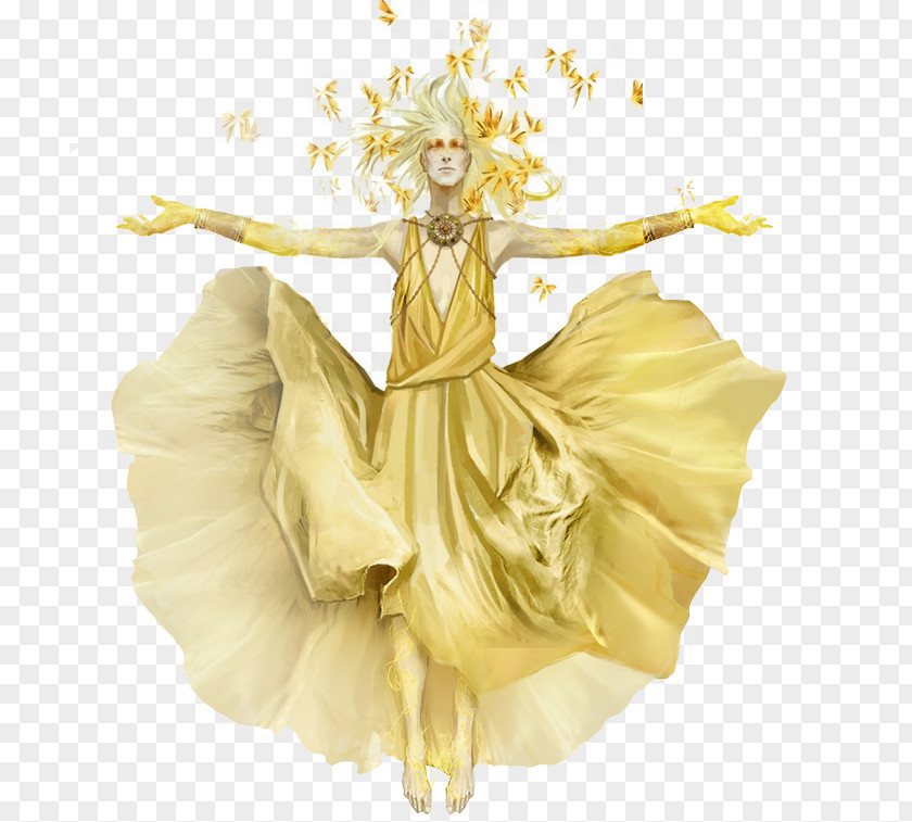 Flower Costume Design Gown PNG