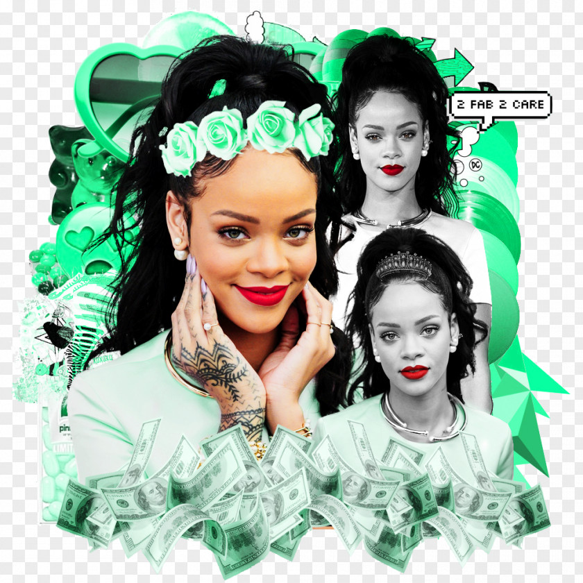 Rihanna Collage Digital Art Canvas PNG art Canvas, rihanna clipart PNG