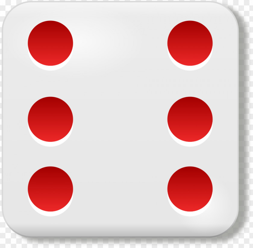 Six Android Simple Liar's Dice Number Clip Art PNG