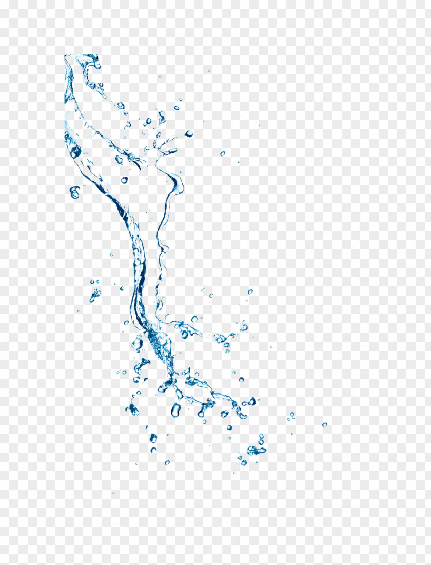 Splashing Water Flow PNG