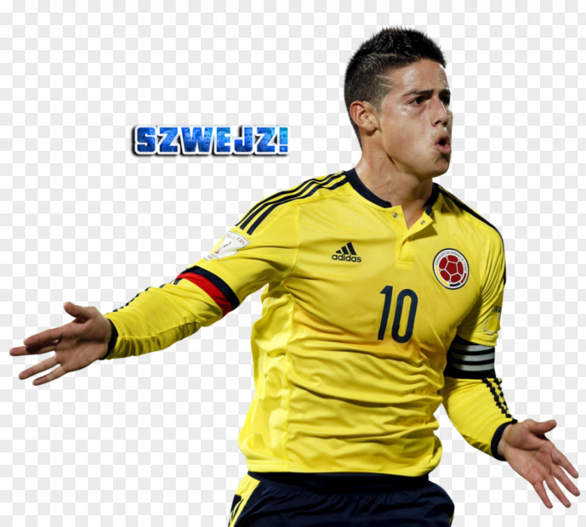 James Rodríguez Colombia National Football Team Jersey Soccer Player PNG