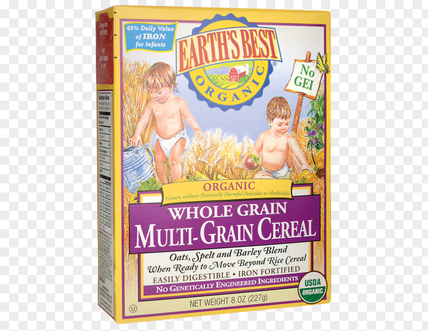 Rice Organic Food Baby Breakfast Cereal Whole Grain PNG