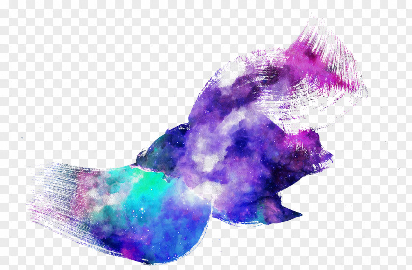 Gradient Star Purple Color PNG