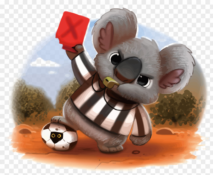 Vector Koala Referee Drawing DeviantArt Painting Cartoon Illustration PNG