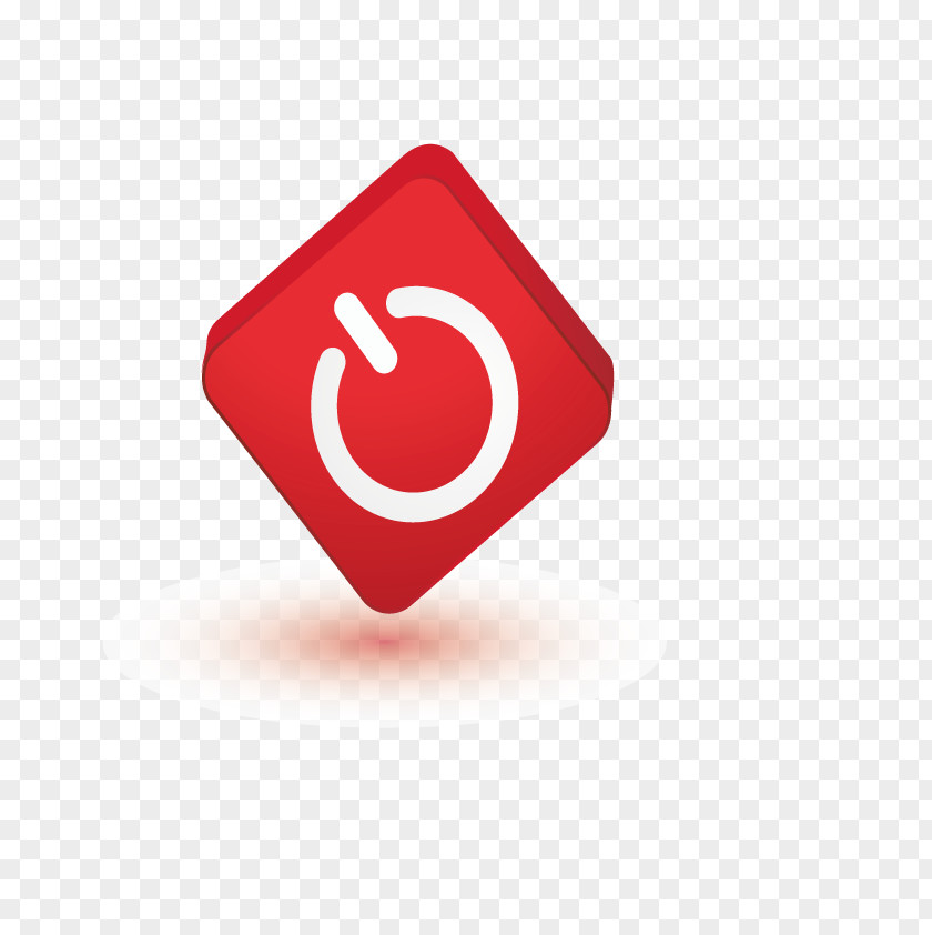 Vector Crystal Close Button Red PNG
