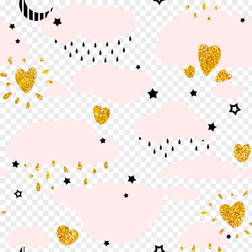 Vector Pink Cloud Pattern PNG