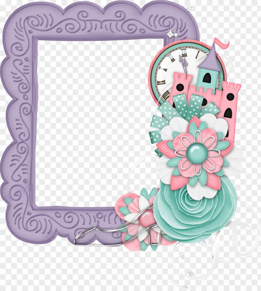 Flower Frame Pattern Clip Art PNG