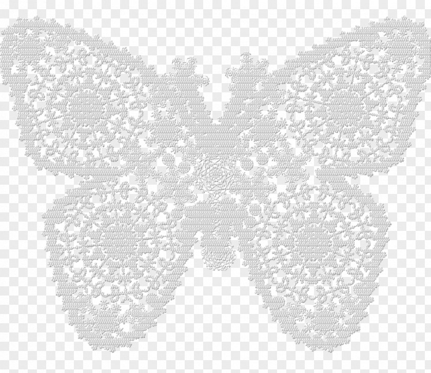 Lace Boarder Papercutting Art Butterfly Pattern PNG