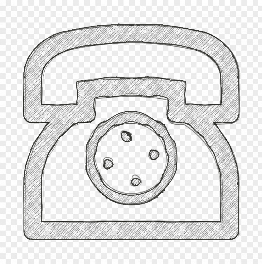 Metal Smile Landline Icon Office Old Phone PNG