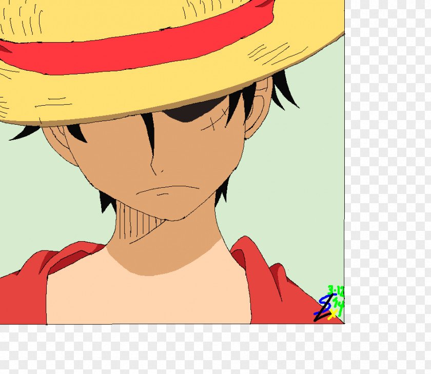 One Piece Monkey D. Luffy Art PNG