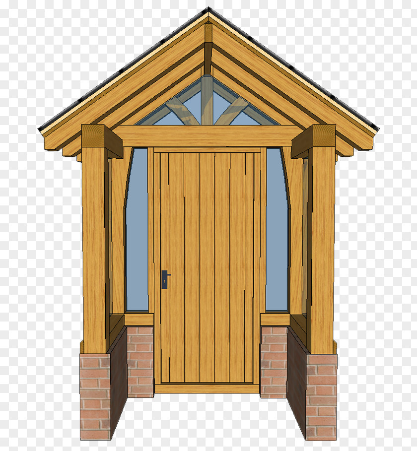 Porch Shed Roof Wood Stain Oak PNG