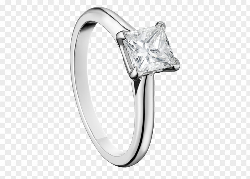 Princess Cut Diamond Rings Engagement Ring Wedding PNG