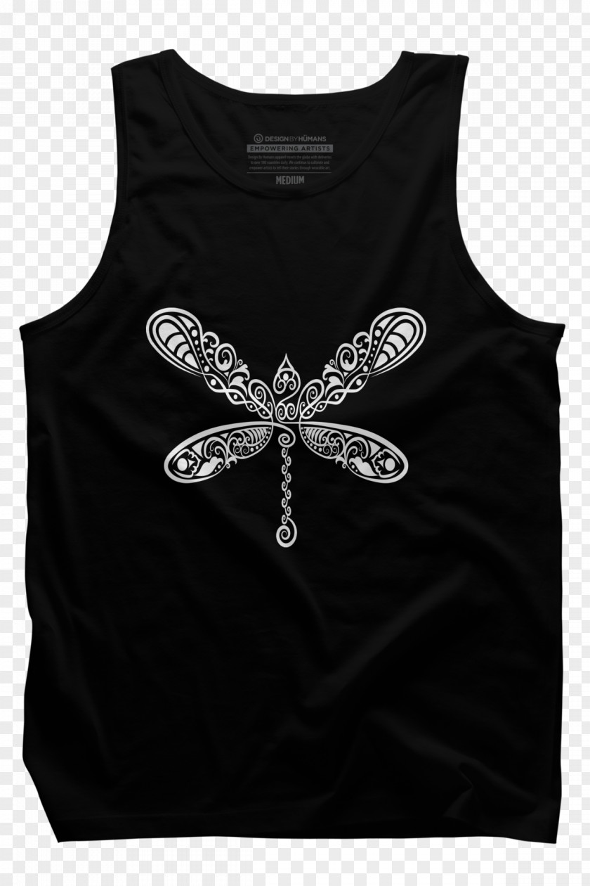 Dragonfly T-shirt Sleeveless Shirt Outerwear Gilets PNG