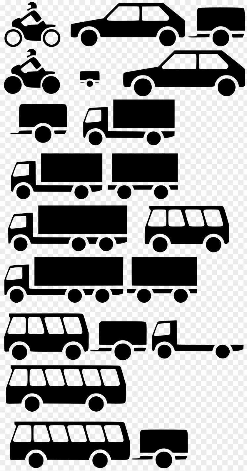 Motorcycle Clipart Car Vehicle Van Silhouette PNG