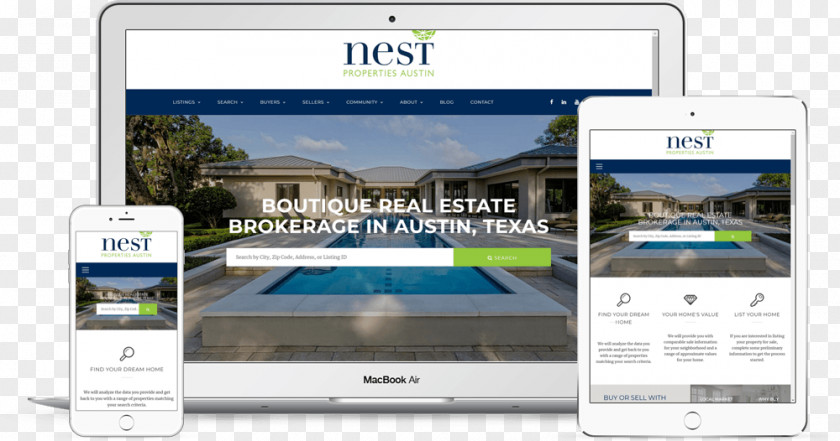 Nest Properties Austin Crystal Springs Real Estate Web Project Smartphone PNG