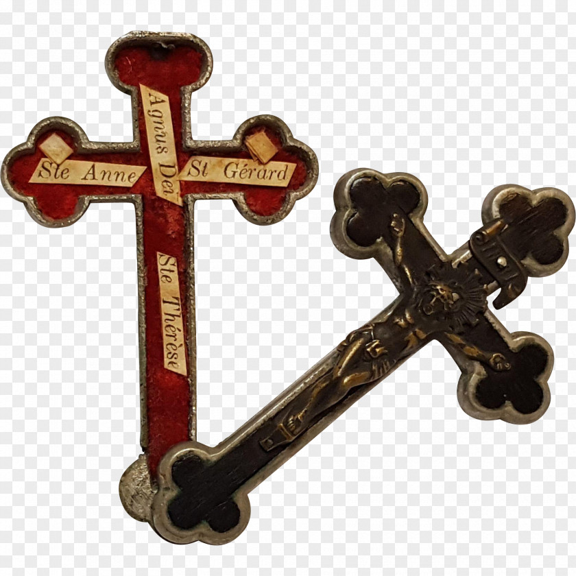 Christian Cross Crucifix Reliquary Pectoral Relic Saint PNG