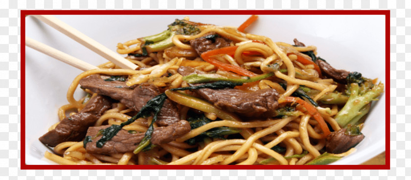 Meat Chow Mein Lo Chinese Noodles Yakisoba Fried PNG