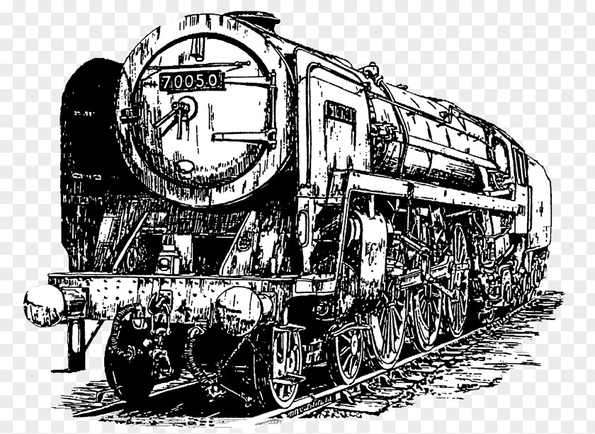 Old Train Rail Transport Steam Engine Locomotive PNG