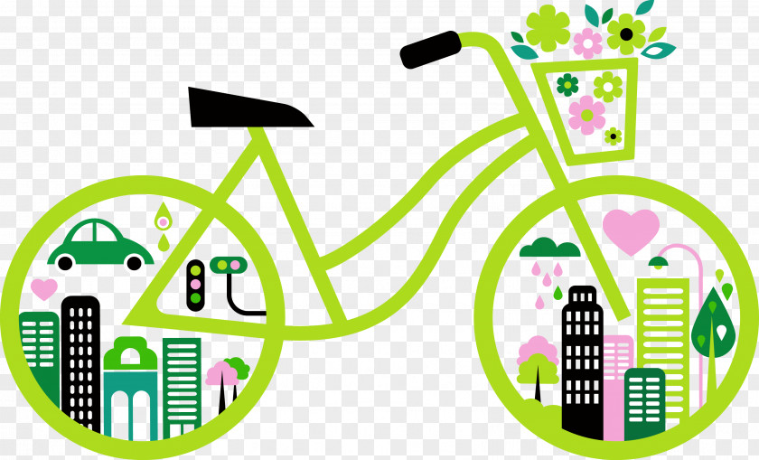 Bike Fashion Pattern Vector Bicycle Sustainable Transport Public Environmentally Friendly PNG