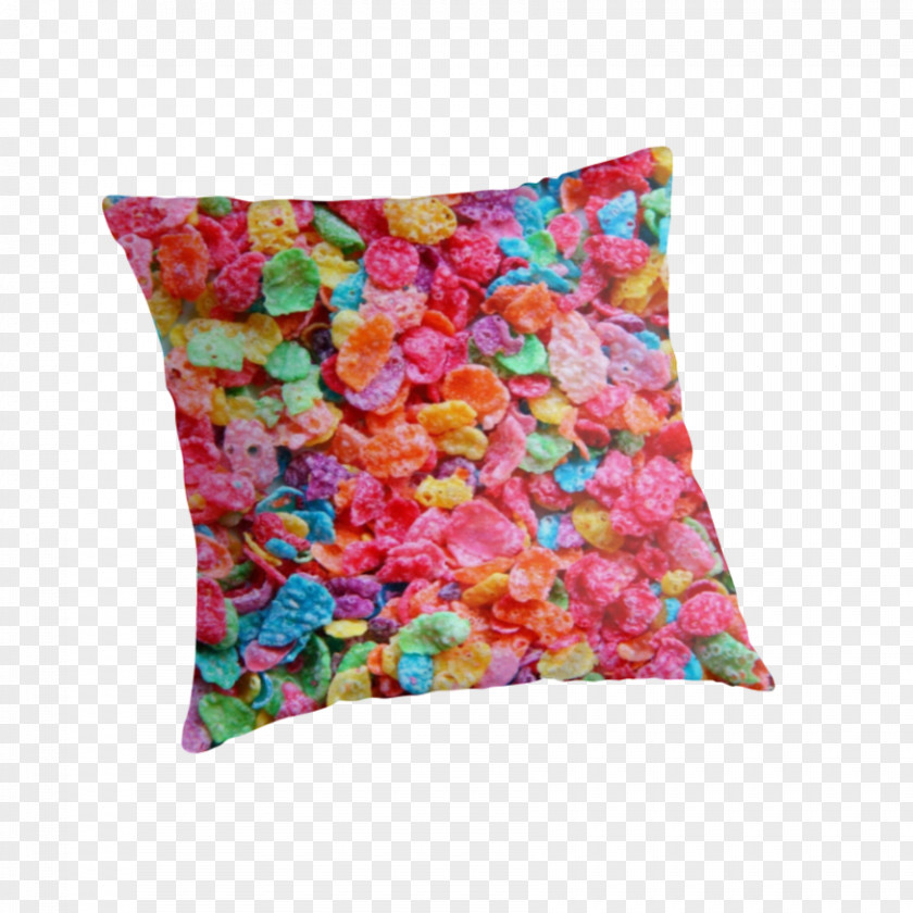Cereal Fruit Loops Post Fruity Pebbles Cereals Throw Pillows Breakfast PNG