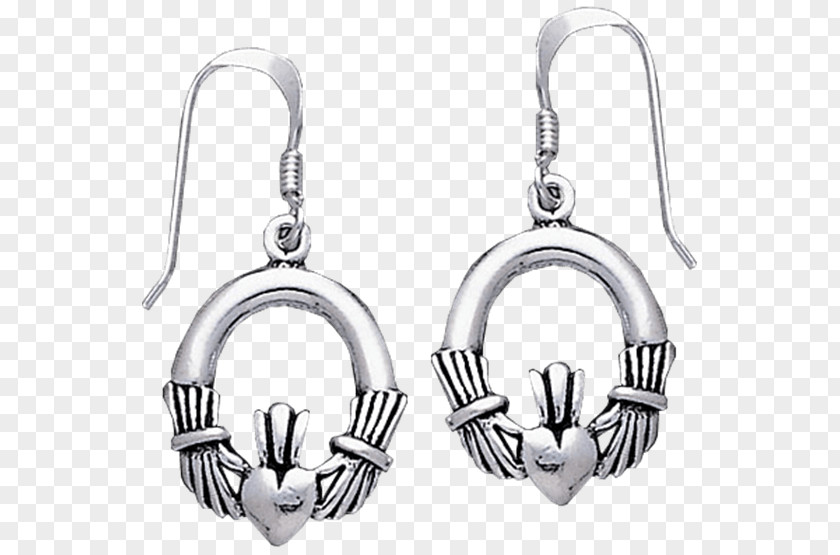 Earring Claddagh Ring Gold Jewellery Silver PNG