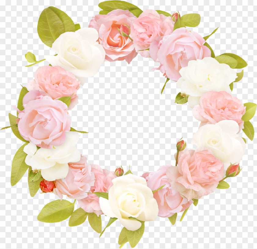 Floral Frame Cut Flowers Garden Roses Picture Frames Design PNG