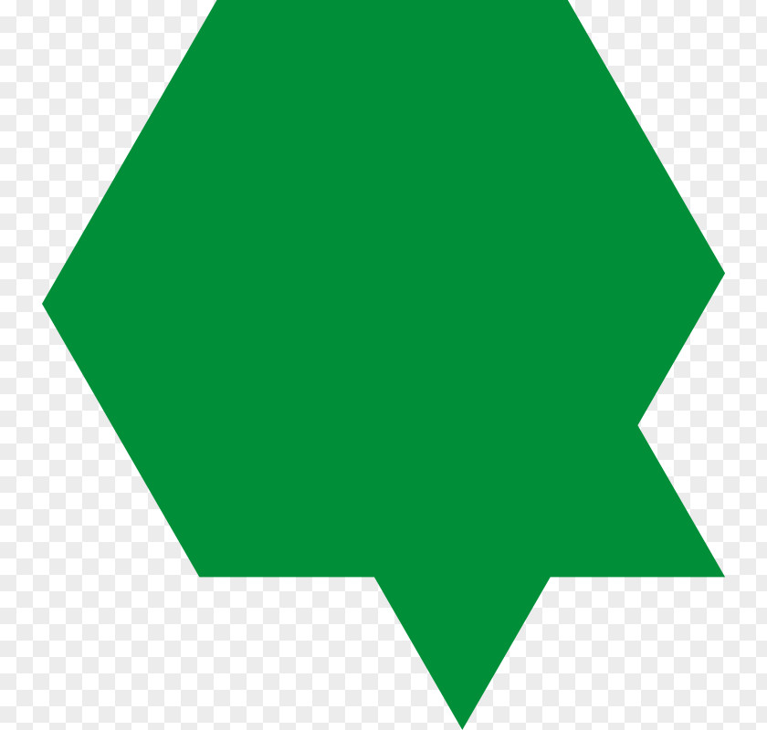 Triangle Line Point Green PNG