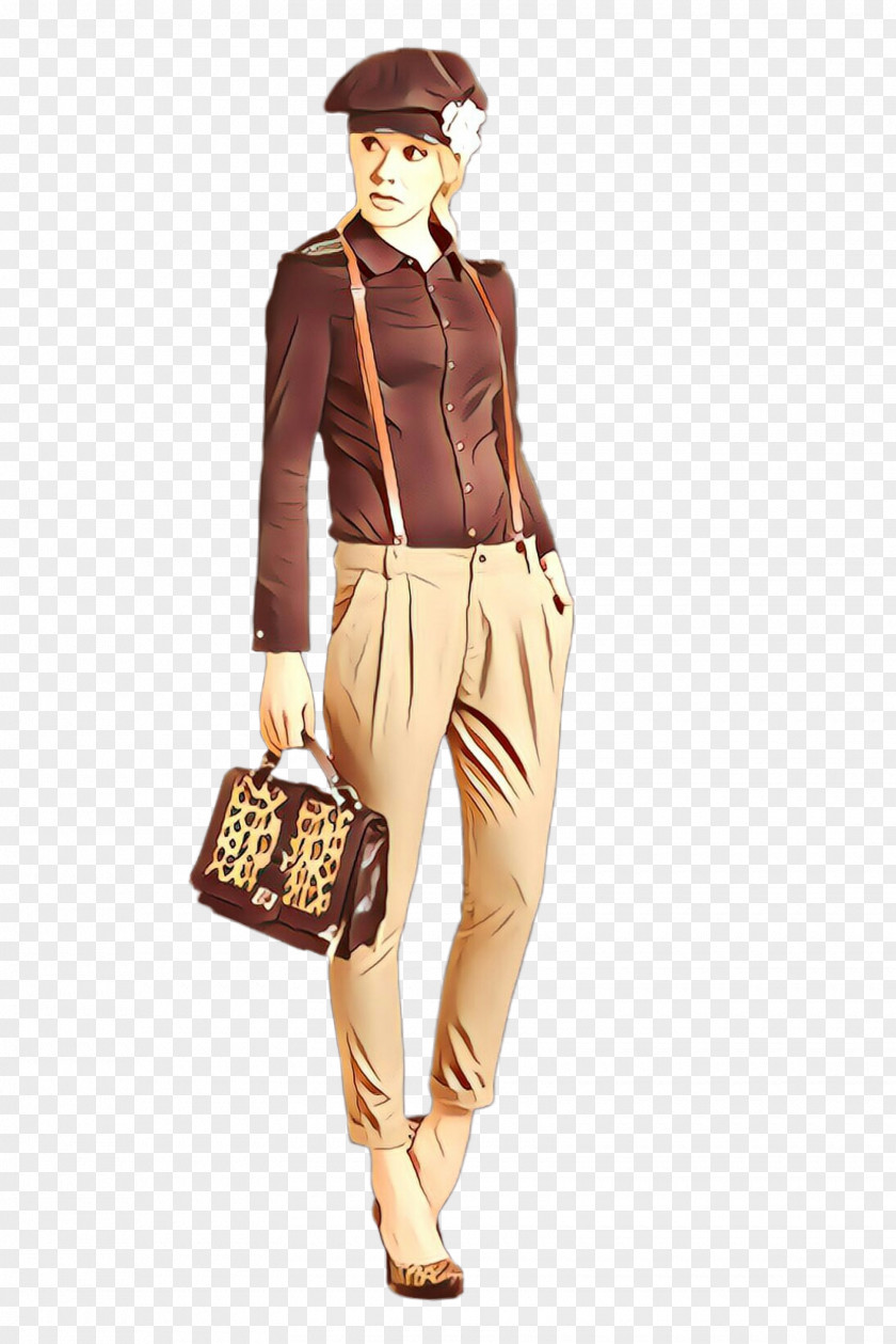 Clothing Brown Fashion Waist Trousers PNG