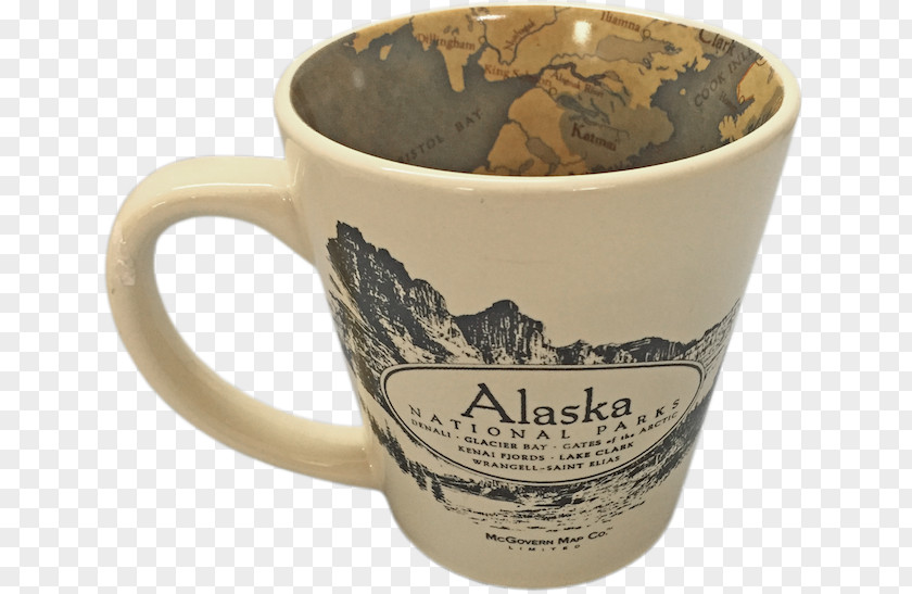 Coaster Dish Coffee Cup Alaska Mug Souvenir PNG