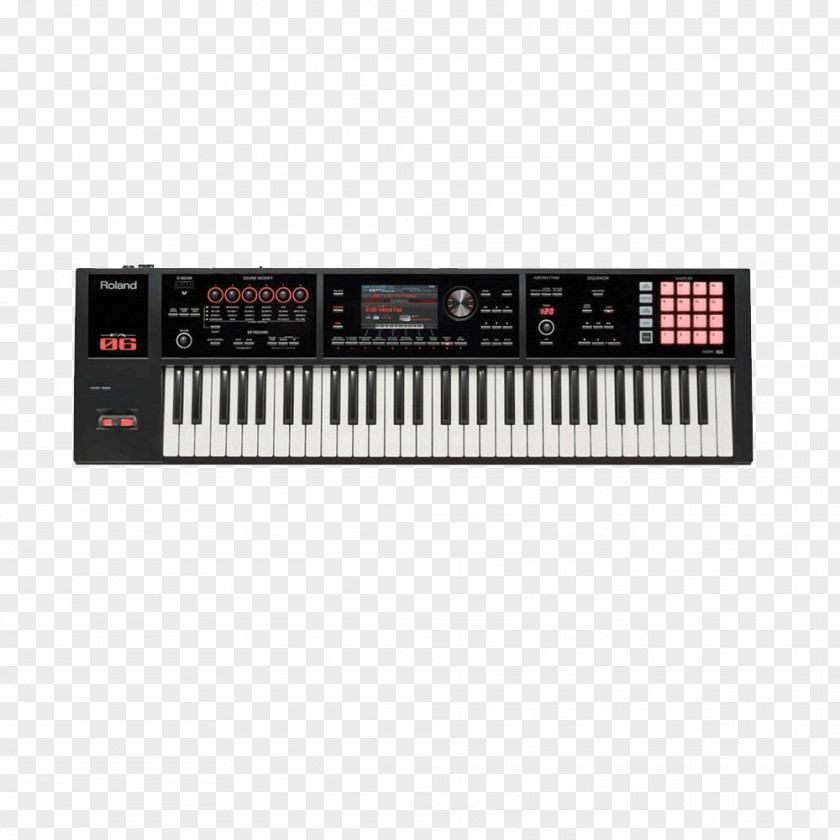 Roland Fantom-X Music Workstation Keyboard FA-06 Sound Synthesizers PNG workstation Synthesizers, clipart PNG