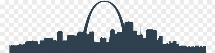 Silhouette Gateway Arch Skyline Bluebird Homecare PNG