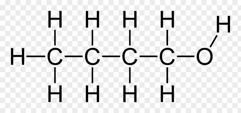 1-Propanol Structural Formula Lewis Structure Chemical Hydroxy Group PNG