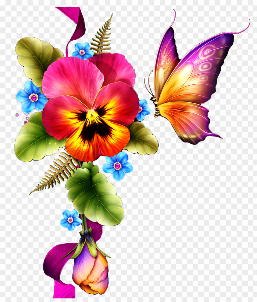 Butterfly Material Flower Decoupage Picture Frames Clip Art PNG