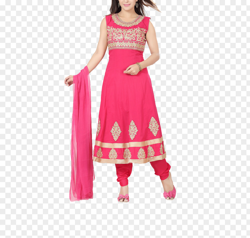 Dress Fashion Design Gown Pink M PNG