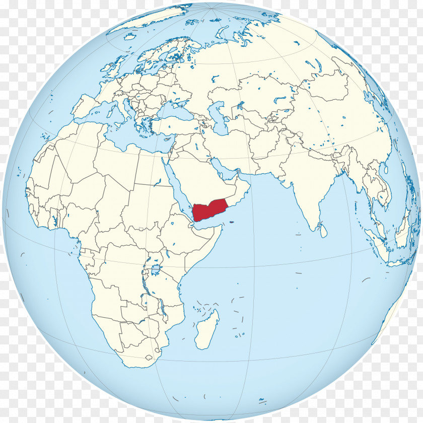 Globe Nordjemen World Yemen Arab Republic Sana'a PNG