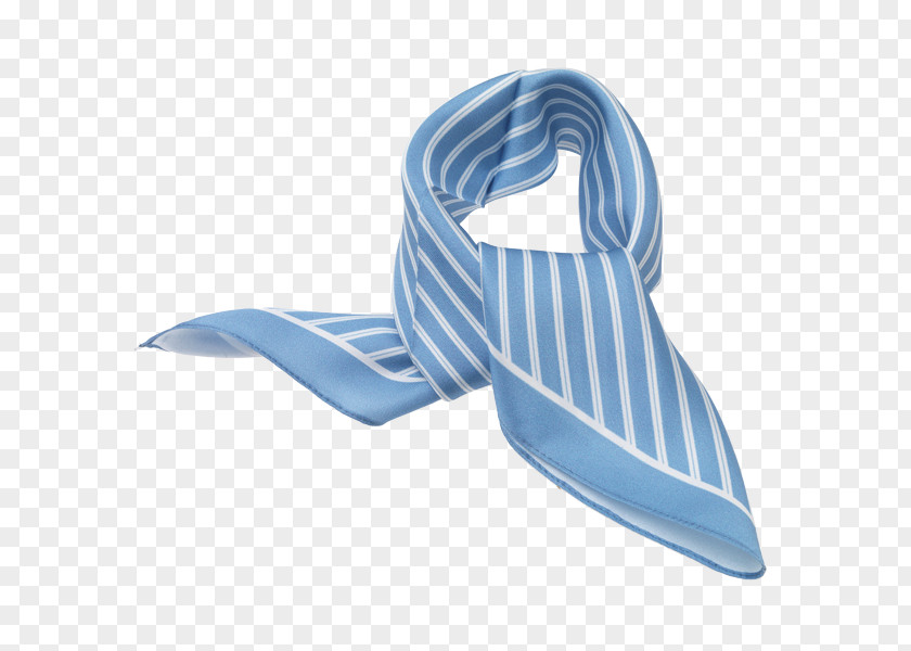 Light Blue Silk Drapes Scarf Necktie White PNG