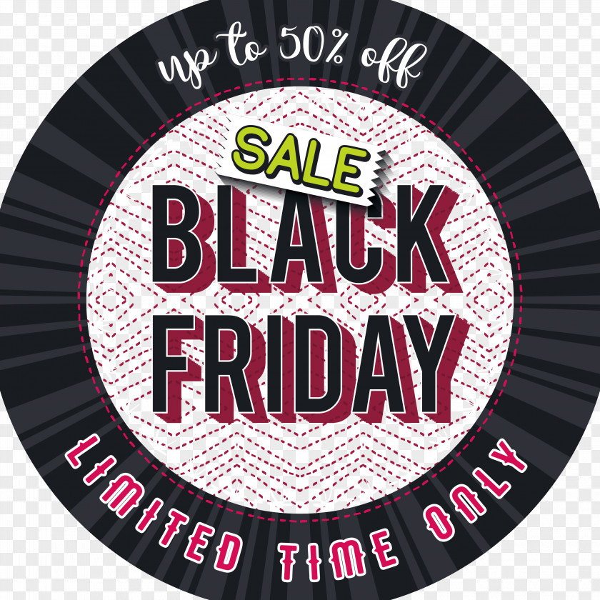 Black Friday Label Advertising PNG