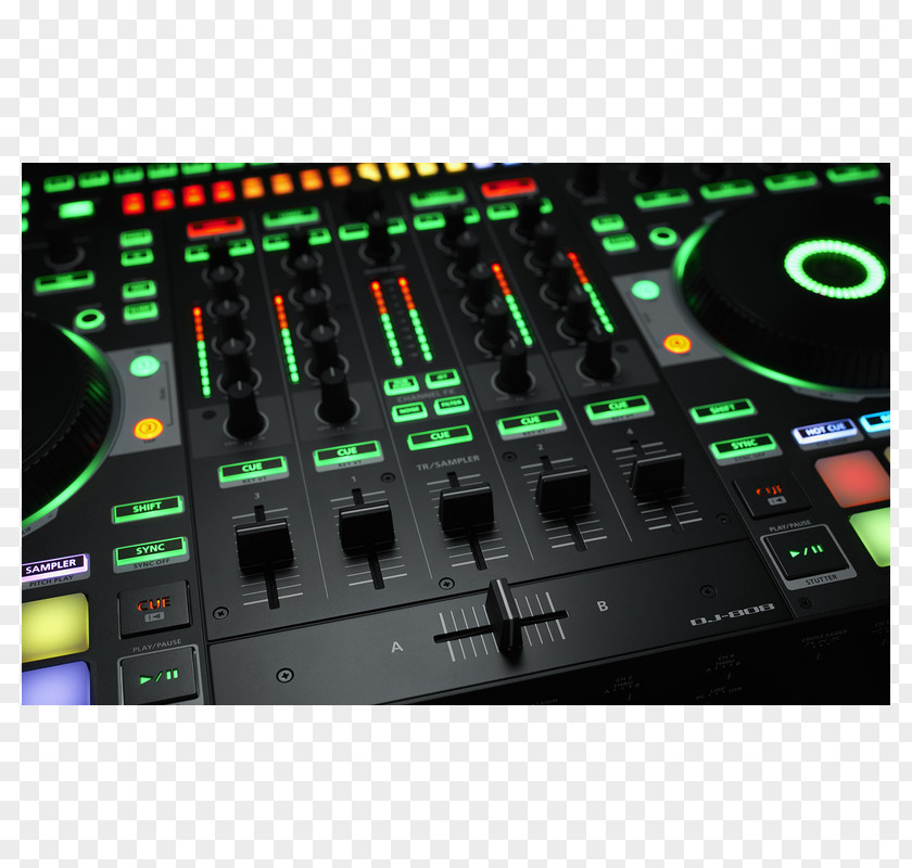 Dj Console Audio Mixers Roland TR-808 Disc Jockey DJ Controller DJ-808 PNG