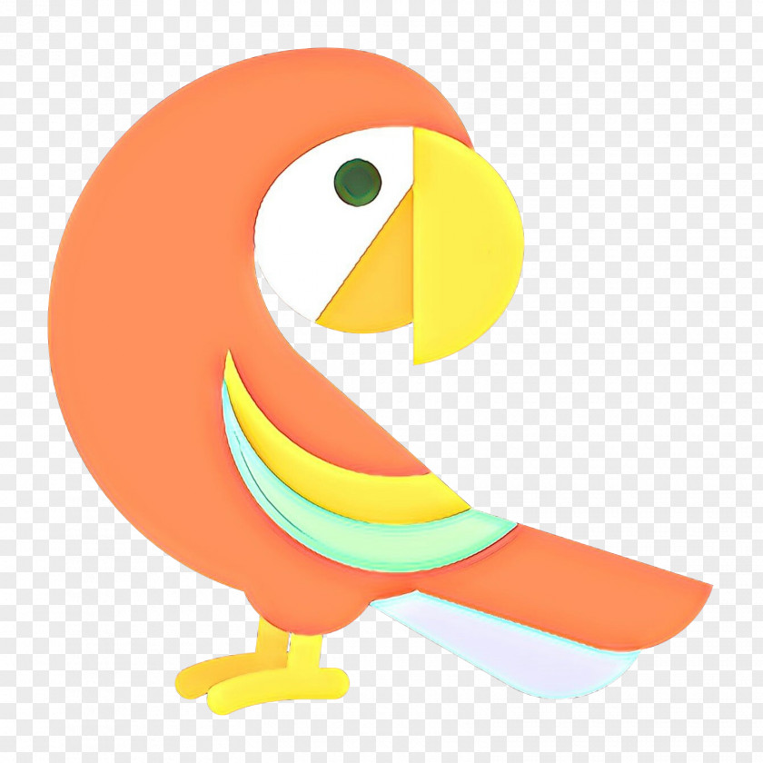 Orange Macaw Bird Parrot PNG