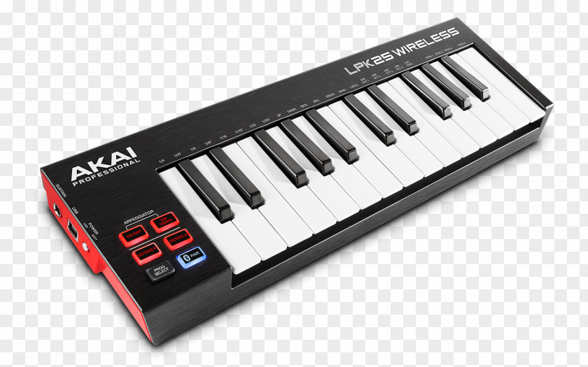 USB Computer Keyboard Akai Professional LPK25 MIDI Controllers PNG