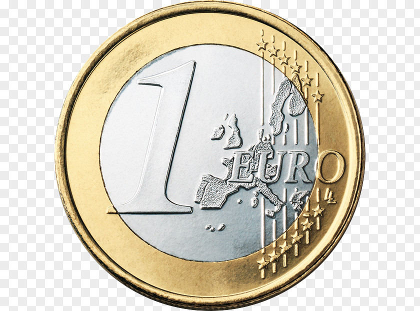 Eur Euro Coins Europe Money 1 Coin PNG