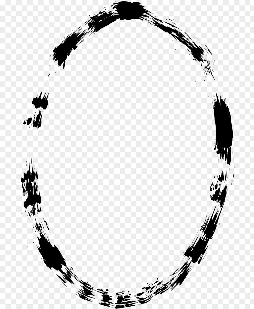 Grunge Frame Oval Circle Clip Art PNG