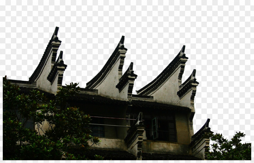 Town Eaves China Architecture Wu Facade PNG