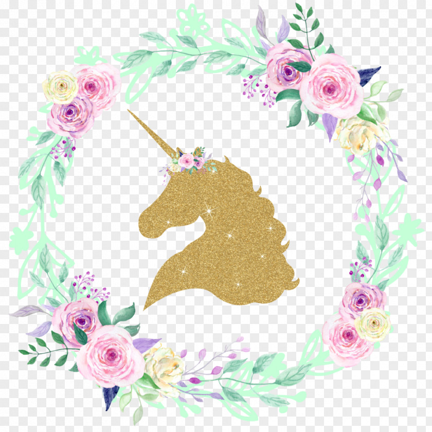 Unicorn Background Glitter Decal Iron-on Clip Art PNG