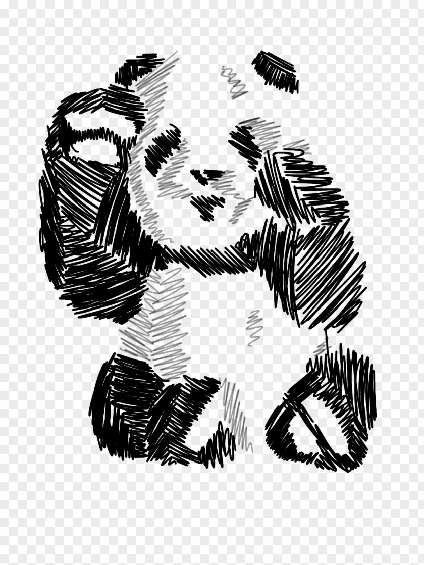 Blackandwhite Cuteness Ink Abstract Background PNG