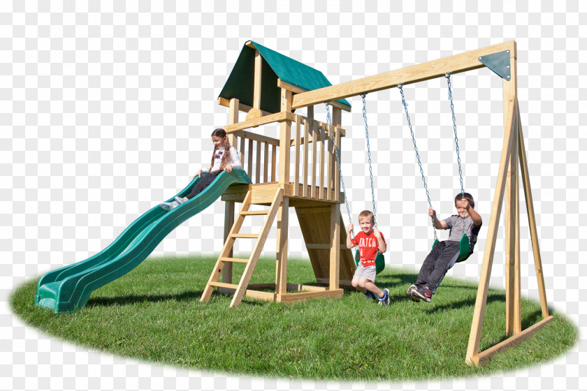 Child YardCraft Swing Outdoor Playset PNG